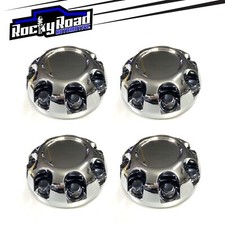 Chrome Wheel Center Hub Caps 4 For 2007-2010 Silverado Sierra 2500hd 3500hd