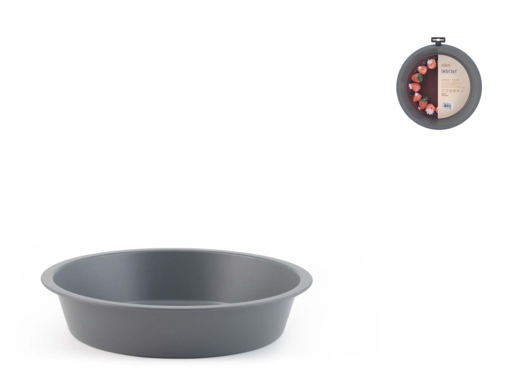 H&h Nonstick Gray Aluminum Round Deli Chef Tart Pan Tondo 8003512931369