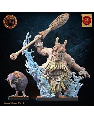 Oger Schamane | Lost Kingdom Miniatures | Hinewai Tohunga Mori Proxy 28/32mm