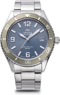 ORIENT RN-WJ0002L Mako 40 Solar Powered Blue Dial 200m Compact Men's Watch New
