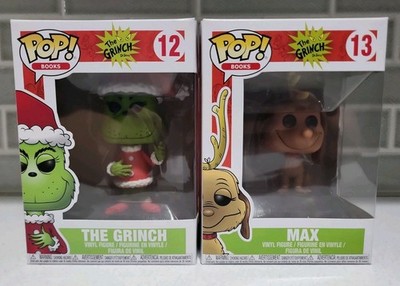 Funko Pop Books Dr. Seuss The Grinch #12 Max #13 Christmas 