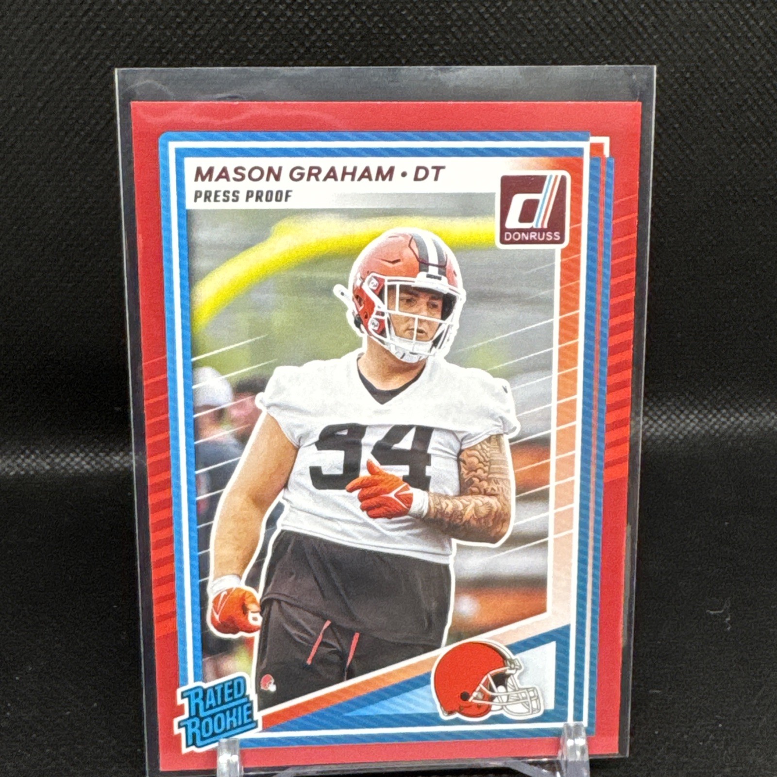 2025 Donruss Mason Graham Rated Rookie Red Press Proof Browns #340