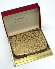 Vintage Revlon Love Pat Gold Tone Compact in ...