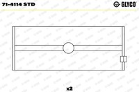 Glyco Pleuellager 71-4114 Std