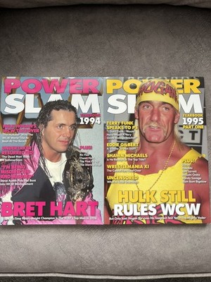 POWER SLAM WRESTLING MAGAZINE 1994 & 1995 PART ONE YEARBOOK The First 12 Mags