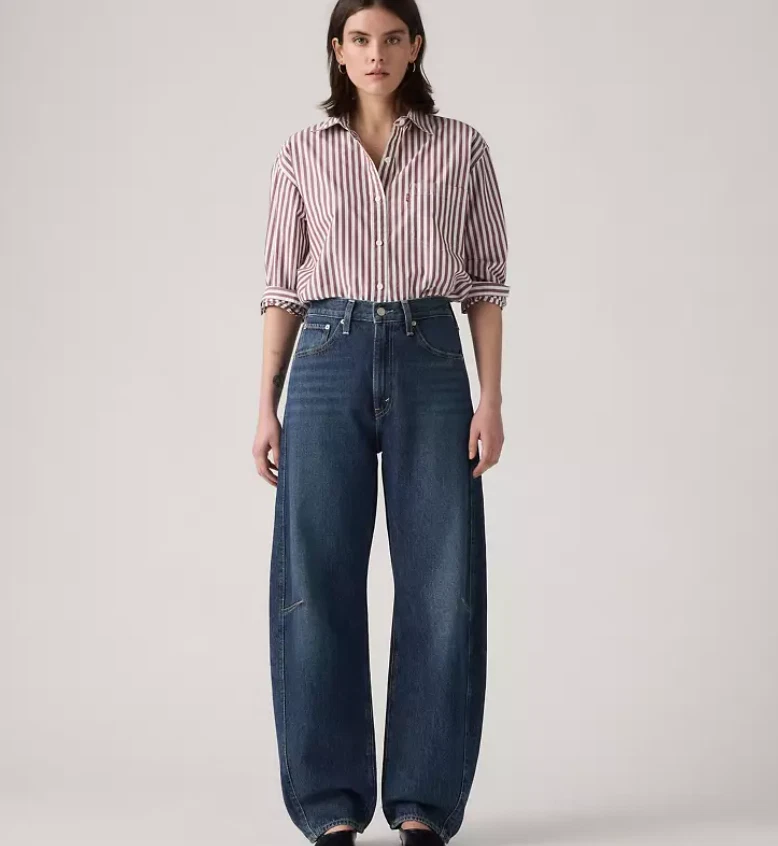 HOT LEVI'S Cinch Barrel Women's Jeans, New Shades - Dark Wash