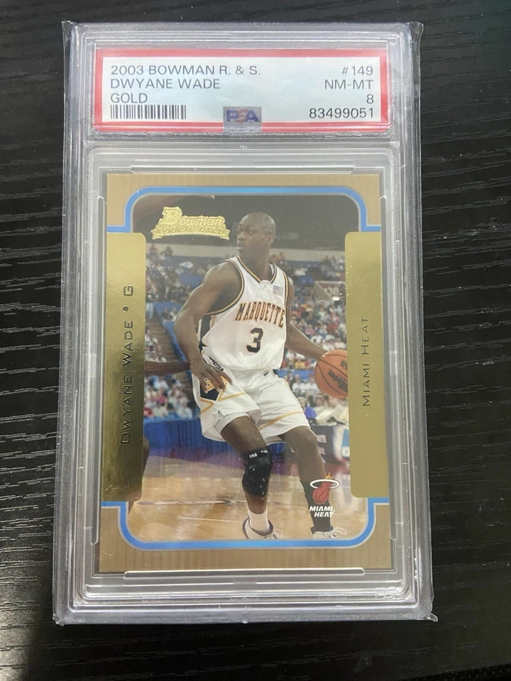 2003-04 Bowman Rookies & Stars Dwyane Wade. Lote de 10 cartas Chris Bosh RC Gold!!! - Imagem 2 de 4