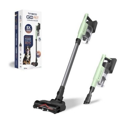 Tineco GO Pet Cordless Stick Vacuum with ZeroTangle Brush Technology Seafoam