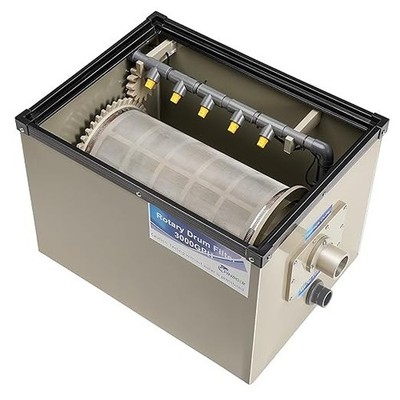 Rotary Drum Filter-3000GPH Canister Filter AC110-240V