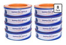 Choice Refill 7-Layer Bags Diaper Pail 8 Refills Hold Up To 2600 Diapers Total