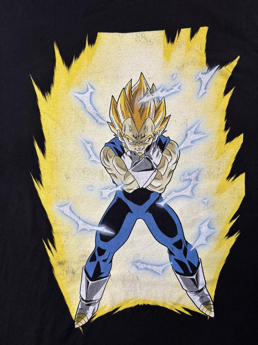 Dragon Ball Z Vegeta Shirt Mens 2XL Black Super Saiyan Capsule Corp Anime Tee View 2