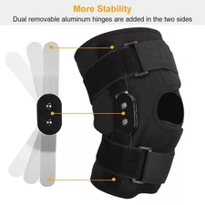 Joint Support Open Patella Stabilizer Wrap Hinged Knee Brace Compression Sleev