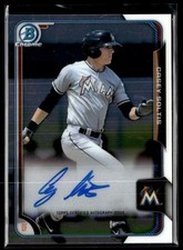 2015 Bowman Chrome Prospect Autographs Casey Soltis Auto Miami Marlins #BCAP-CS