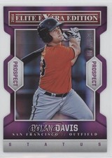 2014 Elite Extra Edition Prospects Status Purple Die-Cut 71/150 Dylan Davis 0o9