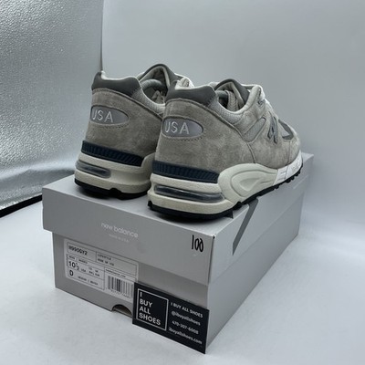 Size 10.5 - New Balance 990v2 Made in USA Grey Suede Leather