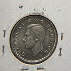 1937 New Zealand Silver 6 Pence - Uncirculated - King George VI - Hard To Find — photo 3