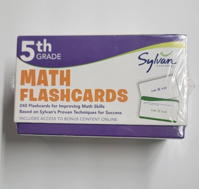 5th Grade Math Flashcards *BRAND NEW* - Sylvan Learning