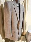 VTG WFF by Farah Men's Blazer Tweed Jacket Herringbone Wool grey 46L — photo 2