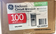 GE TQL100REP 100 Amp Outdoor Circuit Breaker with Enclosure NEMA 3R