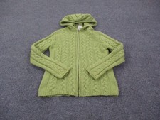 Ireland's Eye Sweater Womens S Fisherman Silk Lambs Wool Cable Knit Chunky