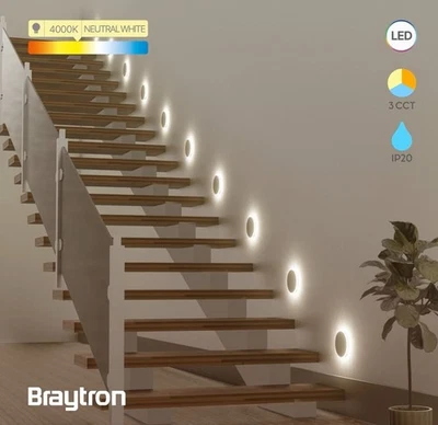 2W LED Treppenlicht Treppenbeleuchtung Treppenleuchte Stufenlicht Stufen Leuchte - Bild 1 von 4