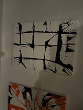 Tela Pink Floyd The Wall Spin Art 12x16 