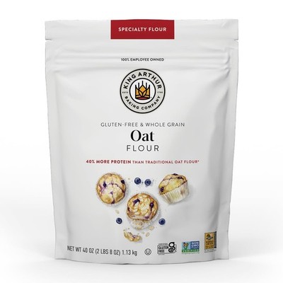 Gluten Free Oat Flour 2.5 lb Whole Grain Baking Flour Vegan Kosher Non GMO