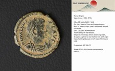*Valentinian I , Ancient Roman Coin w/ Description Card, Greek[E8371]7n6