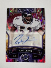 2025 Topps Resurgence - Ray Lewis Pink Power Surge. Autograph #2/10 Nasty Card