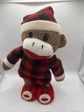 SOCK MONKEY ANIMATED  TAKING CARE OF CHRISTMAS  SINGS  DANCES DAN DEE Not Work