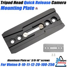 For Vinten Tripod Head Quick Release Camera Plate 8-10-11-12-20-100-250 Screw On