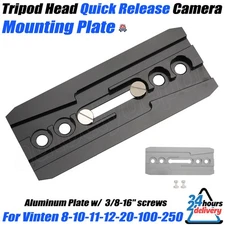 For Vinten Tripod Head Quick Release Camera Plate 8-10-11-12-20-100-250 Screw On