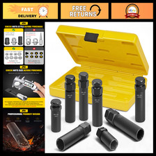 8pcs Spline Lug Nut Socket Set - Sae Metric Locking Tool Kit For Easy Removal 8pcs Spline Lug Nut Socket Set - Sae Metric Locking Tool Kit For Easy Removal
