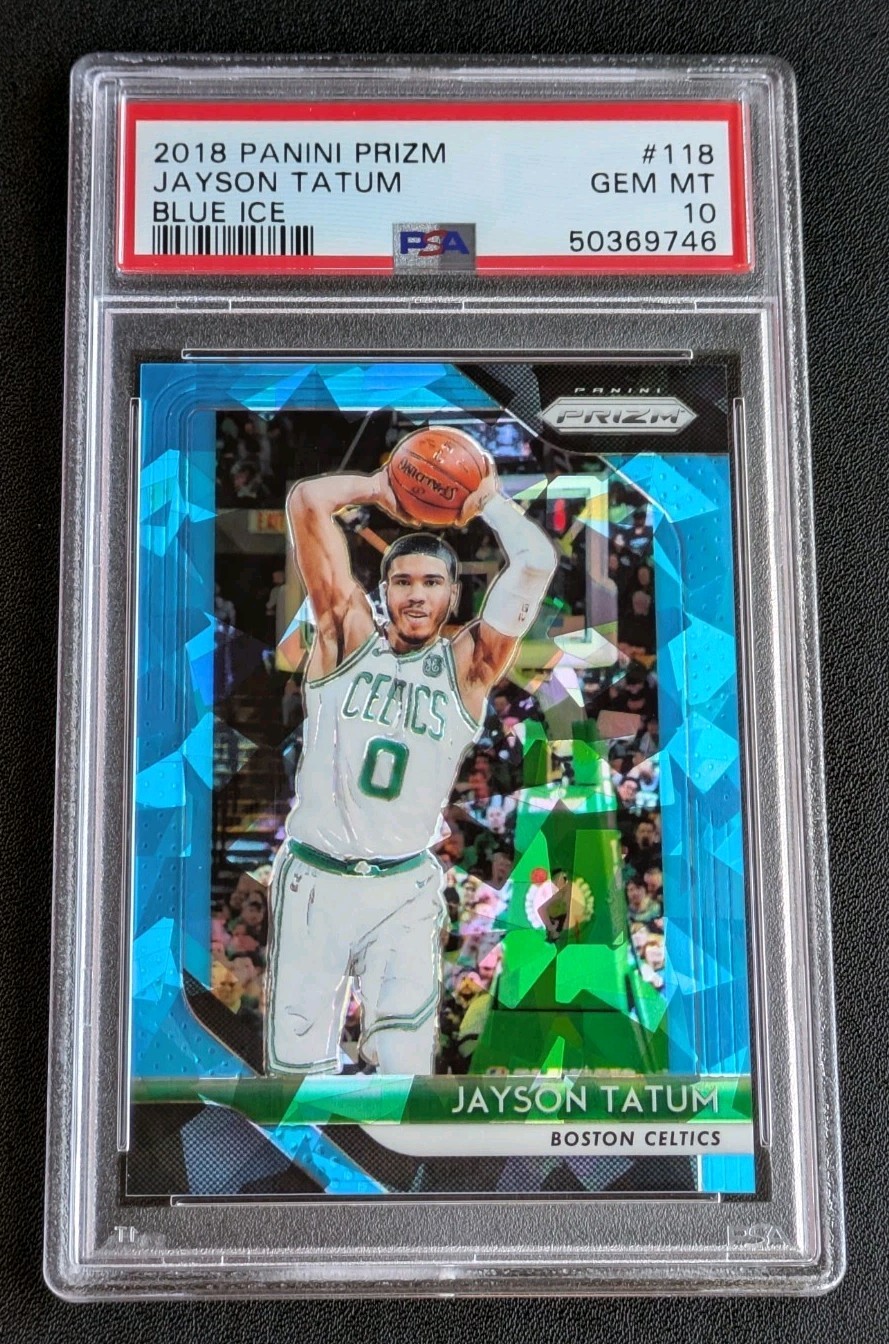 2018 Panini Prizm Jayson Tatum #118 Blue Ice /99 PSA 10 GEM MINT Celtics