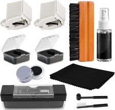 Vinyl Record Cleaning Kit 9-in-1 with Stylus Needles Velvet Brush Static Record