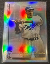 Jackie Robinson 2010 Topps Tribute Silver Refractor Parallel #9 Dodgers HOF