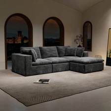 Modular Sectional Sofa Seat,Upholstered Compressed Couch for Living Room,Bedroom
