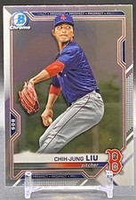 2021 Bowman Draft #BDC-190 Chih-Jung Liu Boston Red Sox Chrome Refractor