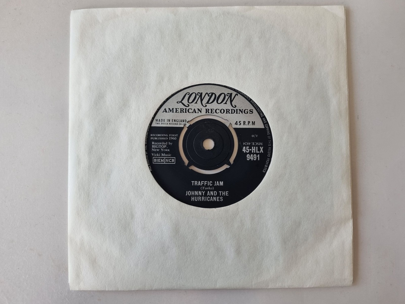 Johnny And The Hurricanes - Traffic Jam / Farewell, Farewell 7'' Vinyl UK