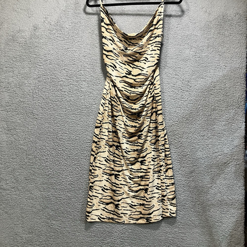 Ruby Dress Size Small Tiger Print Glam Rock Retro Boho Maximalism Festival Y2K - Picture 1 of 9