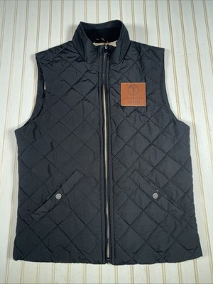 Yellowstone Bourbon -  Brooks Brothers Vest Men's Small Black Diamond Quilted