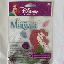 EK Success Disney Scrapbooking Dimensional Stickers Ariel The Little Mermaid