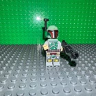 Lego Star Wars Minifigure Boba Fett Clone Head SW0822 Retired - No Cape