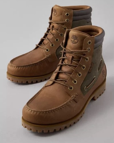 Timberland x AE Oakwell Leather Mid Lace-Up Boots Mens 11 Brown Nubuck New