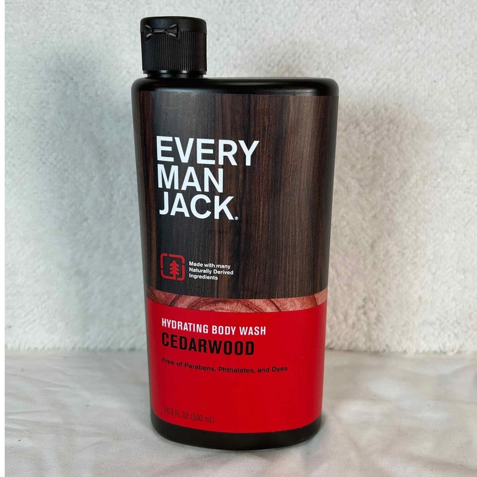 3 Pack Every Man Jack Cedarwood Hydrating Body Wash 16.9 fl oz (500 ml) NEW - Image 2 of 4