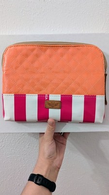 Consuela Tangerine Dream Candy Crush Pouch, Quilted Leather