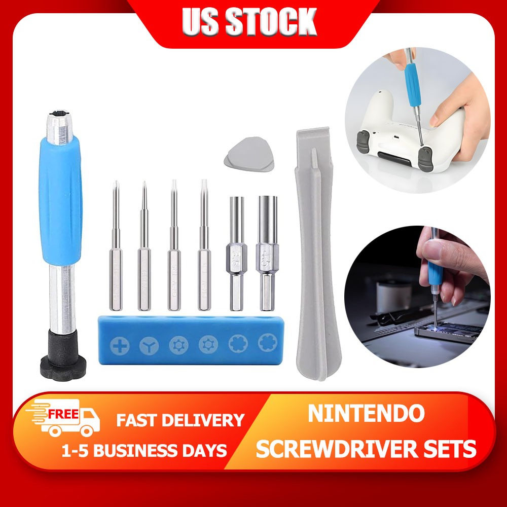 NES/SNES Cartridge Opener Magnetic Screwdriver Tool Set Game