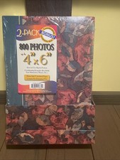 Brand New 2 Pack Large 4x6 Pocket Photo albums with keepsake box 800 photos