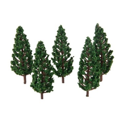 Set of 50 Pine Trees, Model Trees for Dioramas, Railway Models, Architectural Mo