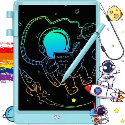 LCD Writing Tablet 10 Inch Doodle Board Drawing Pad Kids Educational Toy Blue